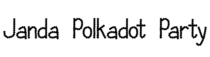 Janda Polkadot Party Font