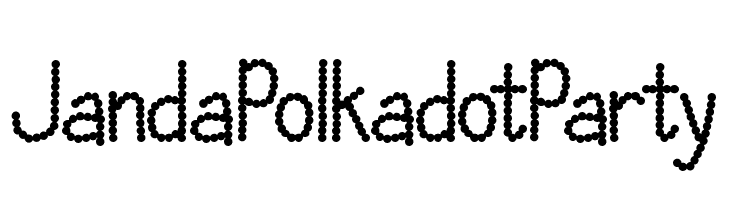 Janda Polkadot Party  font caratteri gratis