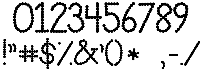 Janda Polkadot Party Font OTHER CHARS