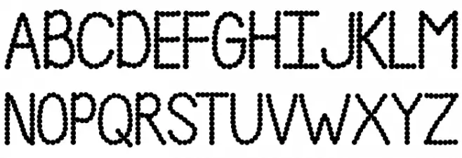 Janda Polkadot Party Schriftart Groß