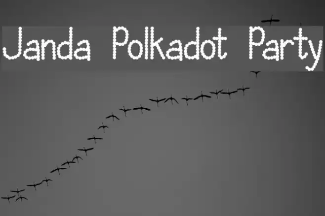 Janda Polkadot Party フォント examples