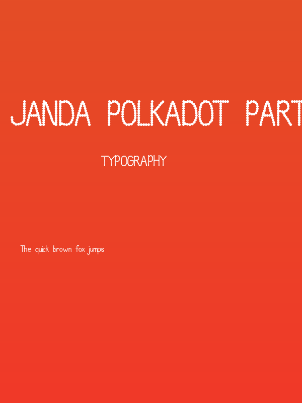 Janda Polkadot Party Poster