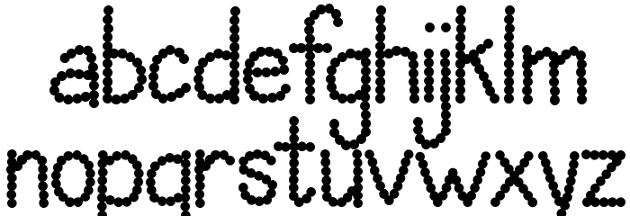 Janda Polkadot Party Font LOWERCASE