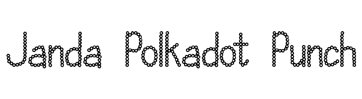 Janda Polkadot Punch Font