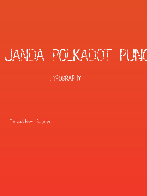 Janda Polkadot Punch Poster