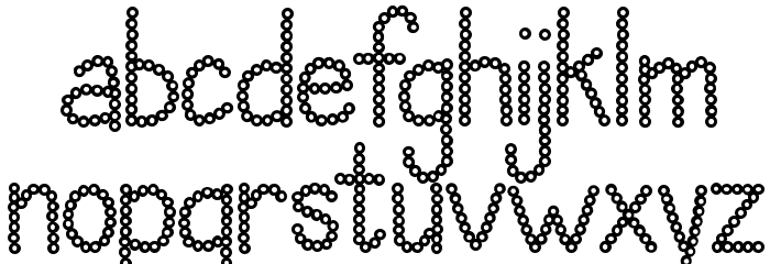 Janda Polkadot Punch Font LOWERCASE