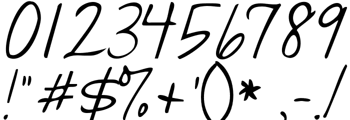 Janda Quick Note Font OTHER CHARS