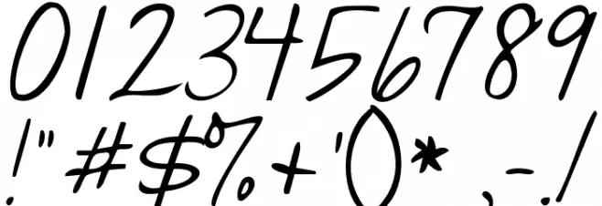 Janda Quick Note Font OTHER CHARS