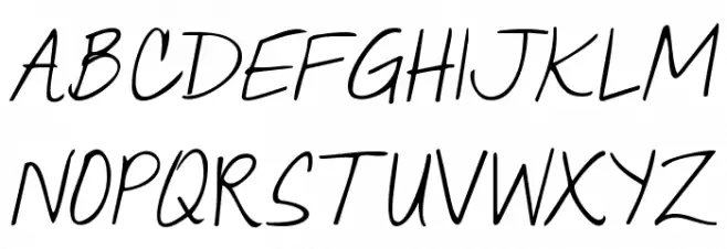 Janda Quick Note Schriftart Groß