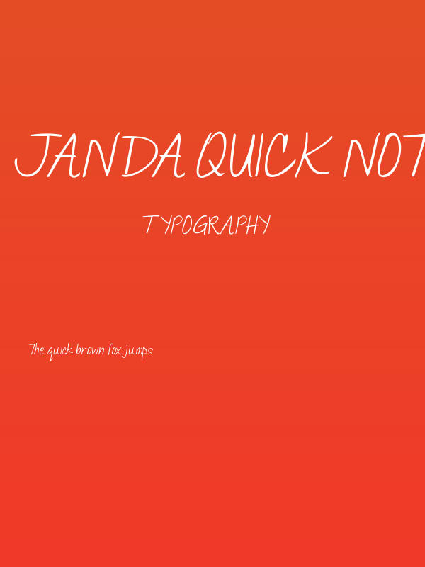 Janda Quick Note Poster