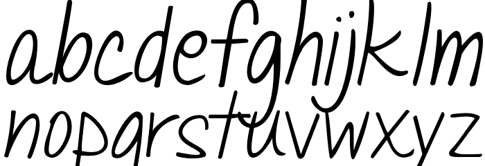 Janda Quick Note Font LOWERCASE