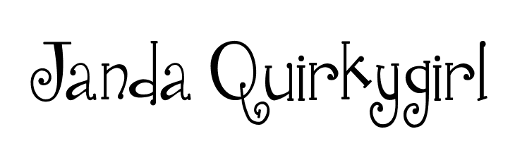 Janda Quirkygirl  Frei Schriftart Herunterladen