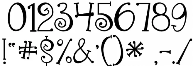 Janda Quirkygirl Font OTHER CHARS