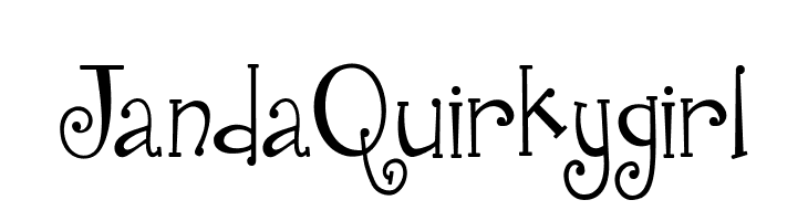 Janda Quirkygirl  Frei Schriftart Herunterladen