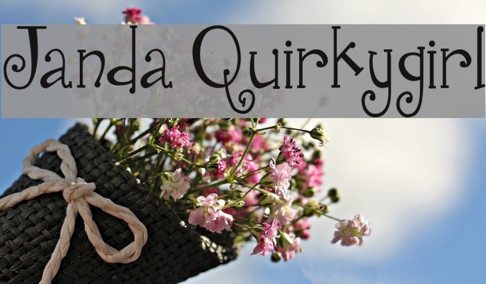 Janda Quirkygirl फ़ॉन्ट examples