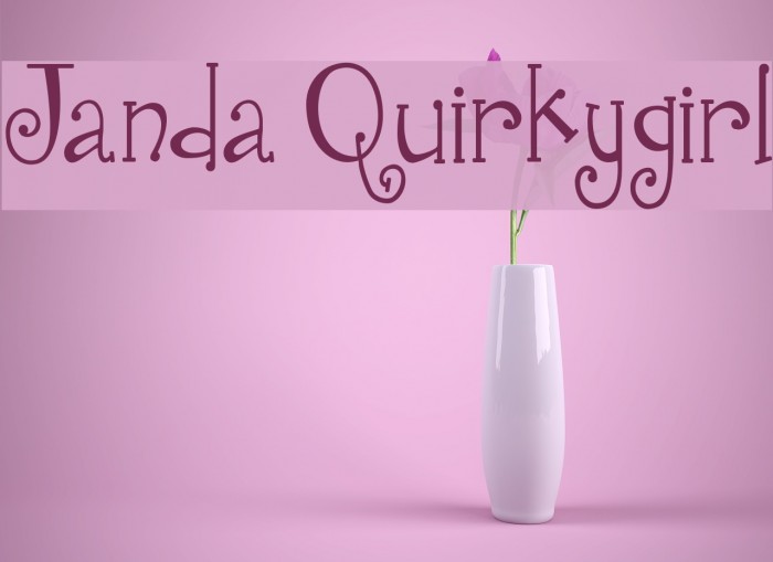 Janda Quirkygirl फ़ॉन्ट examples