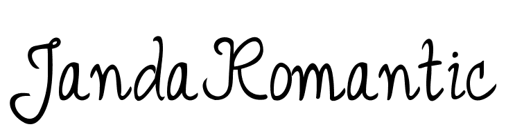 Janda Romantic  नि: शुल्क फ़ॉन्ट्स डाउनलोड
