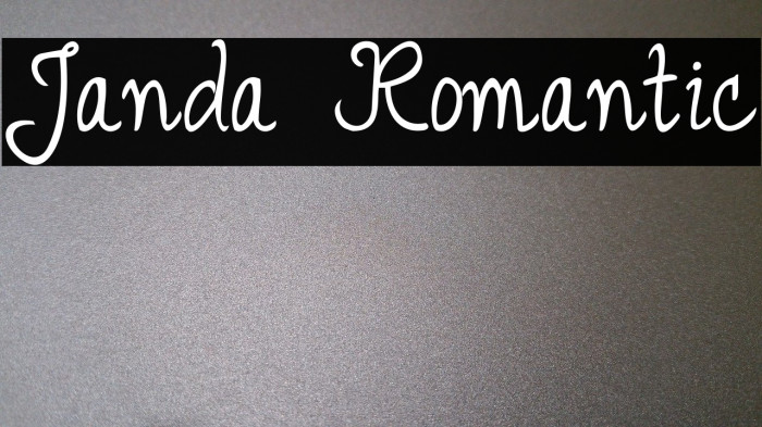 Janda Romantic Font examples