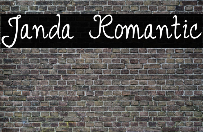 Janda Romantic Font examples