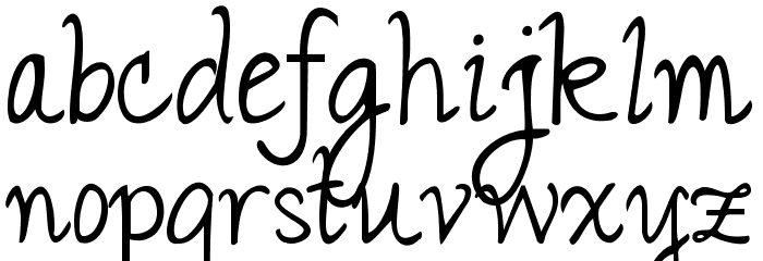 Janda Romantic Font LOWERCASE