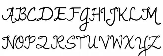 Janda Romantic Font Litere mari