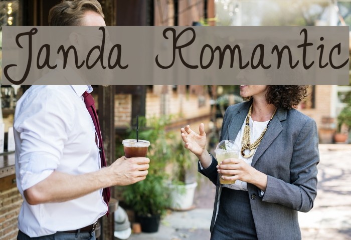 Janda Romantic Font examples