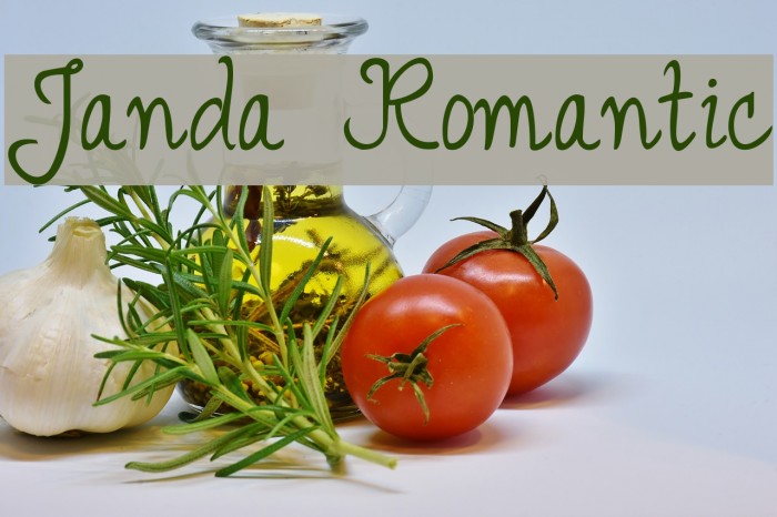 Janda Romantic Font examples