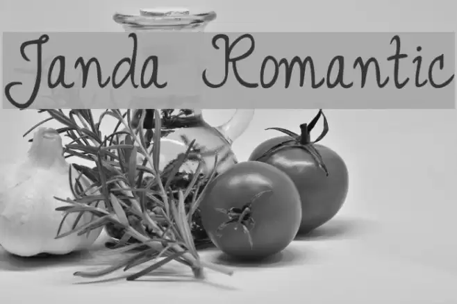 Janda Romantic Font examples