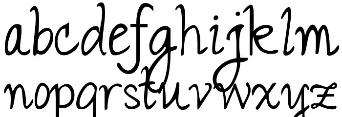 Janda Romantic Font LOWERCASE