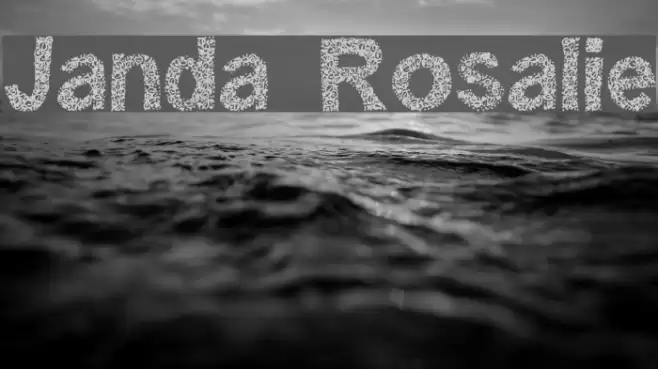 Janda Rosalie Font examples