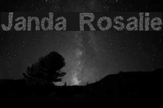 Janda Rosalie Font examples