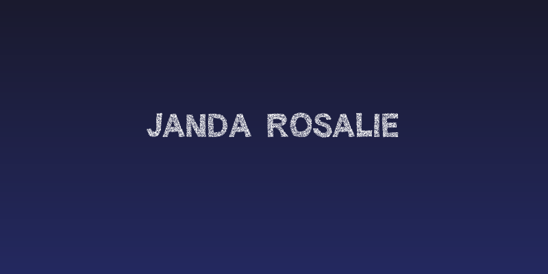 Janda Rosalie Social Header
