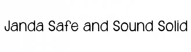 Janda Safe and Sound Solid  フリーフォントのダウンロード