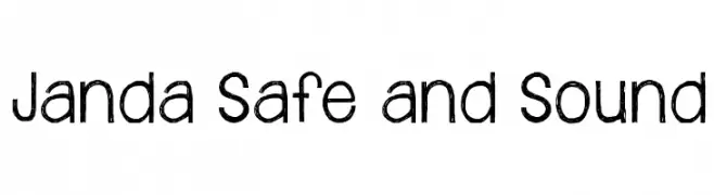 Janda Safe and Sound  フリーフォントのダウンロード