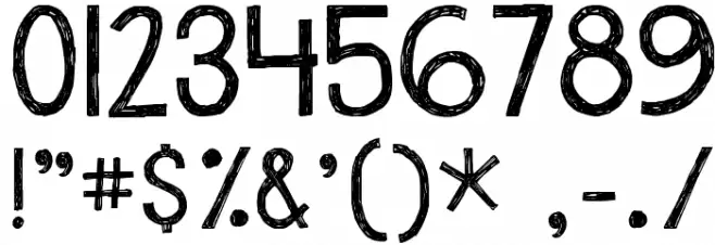 Janda Safe and Sound Font OTHER CHARS