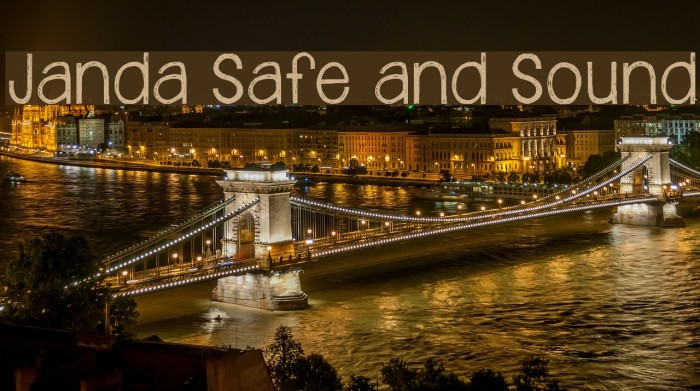 Janda Safe and Sound Font examples