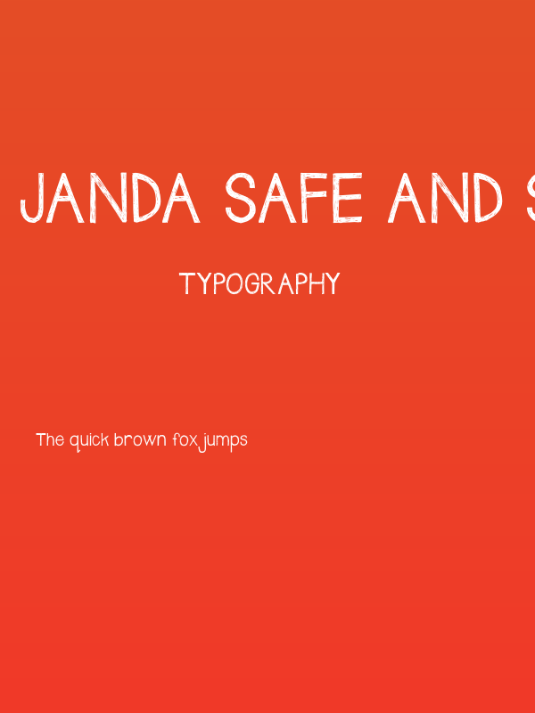 Janda Safe and Sound Poster