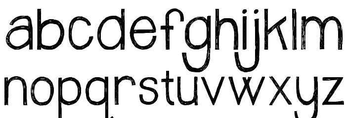 Janda Safe and Sound Font LOWERCASE