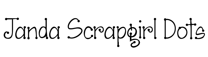Janda Scrapgirl Dots  Descarca Fonturi Gratis