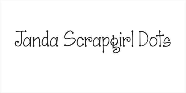Janda Scrapgirl Dots Logo