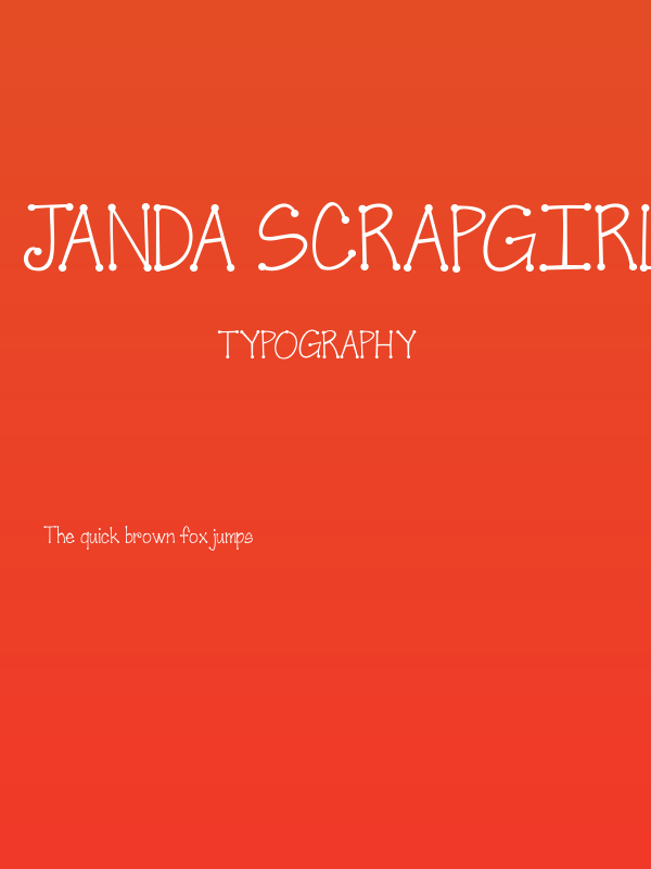 Janda Scrapgirl Dots Poster