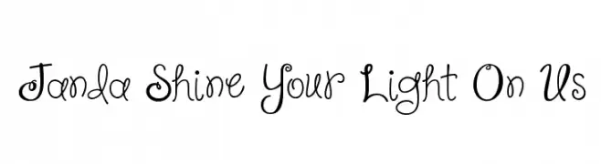 Janda Shine Your Light On Us  Fuentes Gratis Descargar