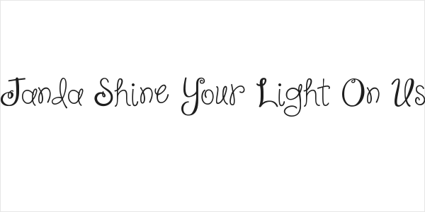 Janda Shine Your Light On Us Logo