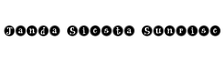 Janda Siesta Sunrise Font