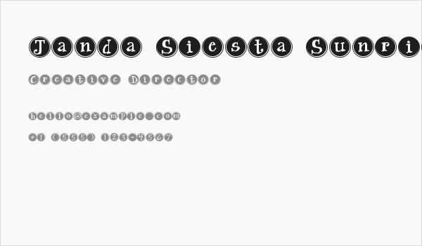 Janda Siesta Sunrise Business Card