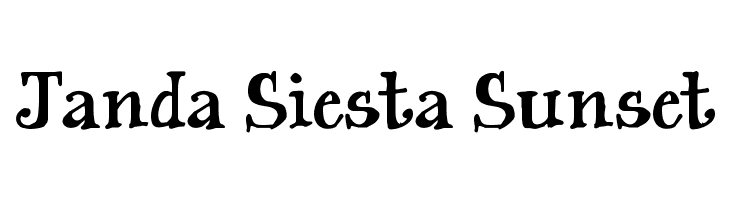 Janda Siesta Sunset  Free Fonts Download