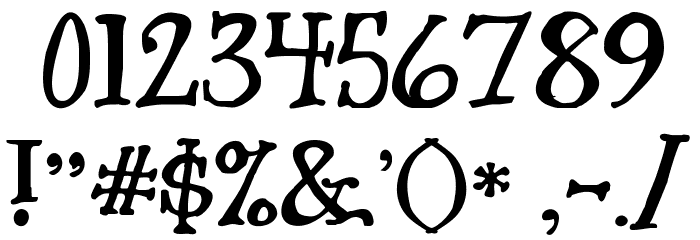Janda Siesta Sunset Font OTHER CHARS