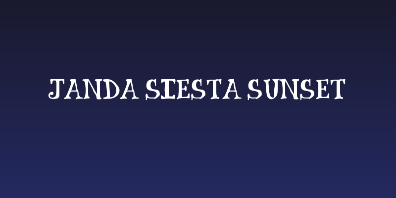 Janda Siesta Sunset Social Header