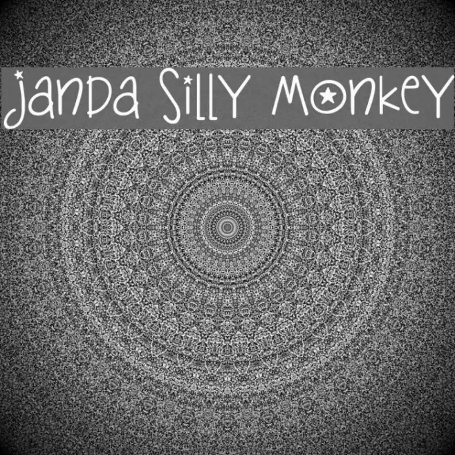 Janda Silly Monkey Font examples