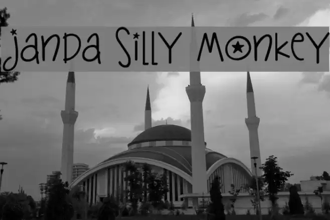 Janda Silly Monkey Font examples